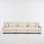 Canapé modulaire à assise profonde, canapé en nuage moderne à structure en bois pour la maison