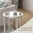 Enzio Glass Top Single Coffee Table-1091795551