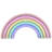 Enseigne lumineuse 12 po multicolore arc-en-ciel multicolore