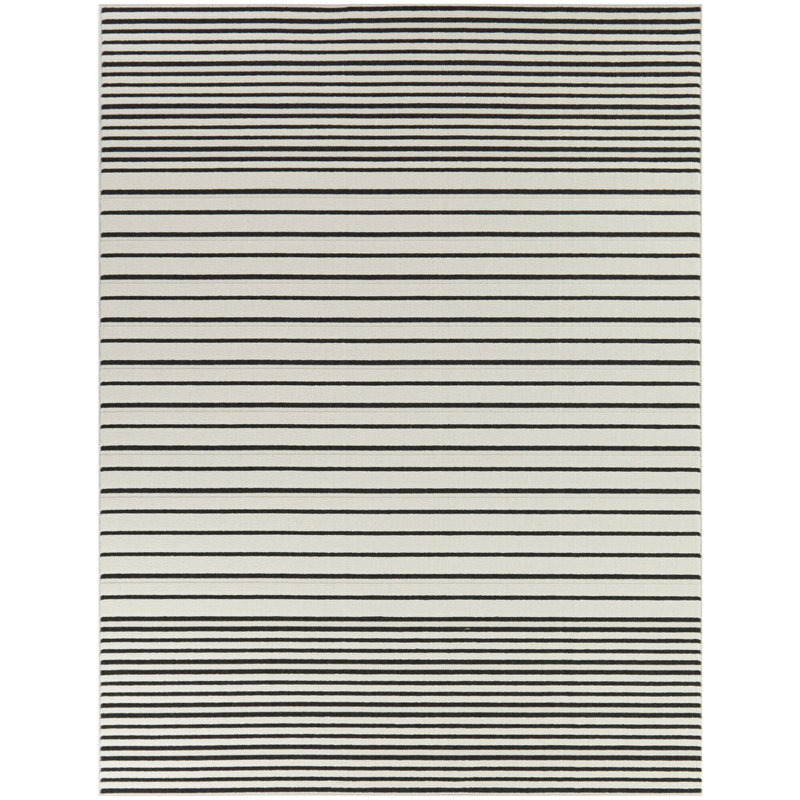 Striped Indoor / Outdoor Rug, Rectangle 7'10" x 10'