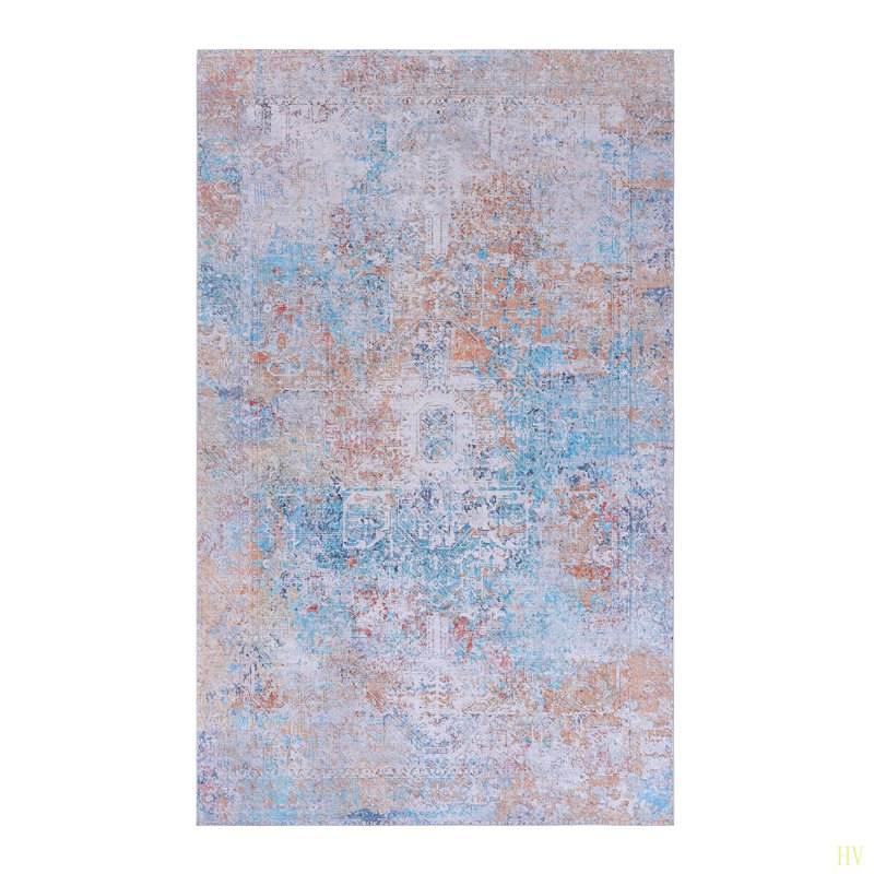 MAVAL Washable Rug 5X8 Area Rug ( 5' X 8'), Rectangle 5' x 8'