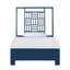 Finn Twin Extra Long Bed, Turquoise-1366901639-1366901644