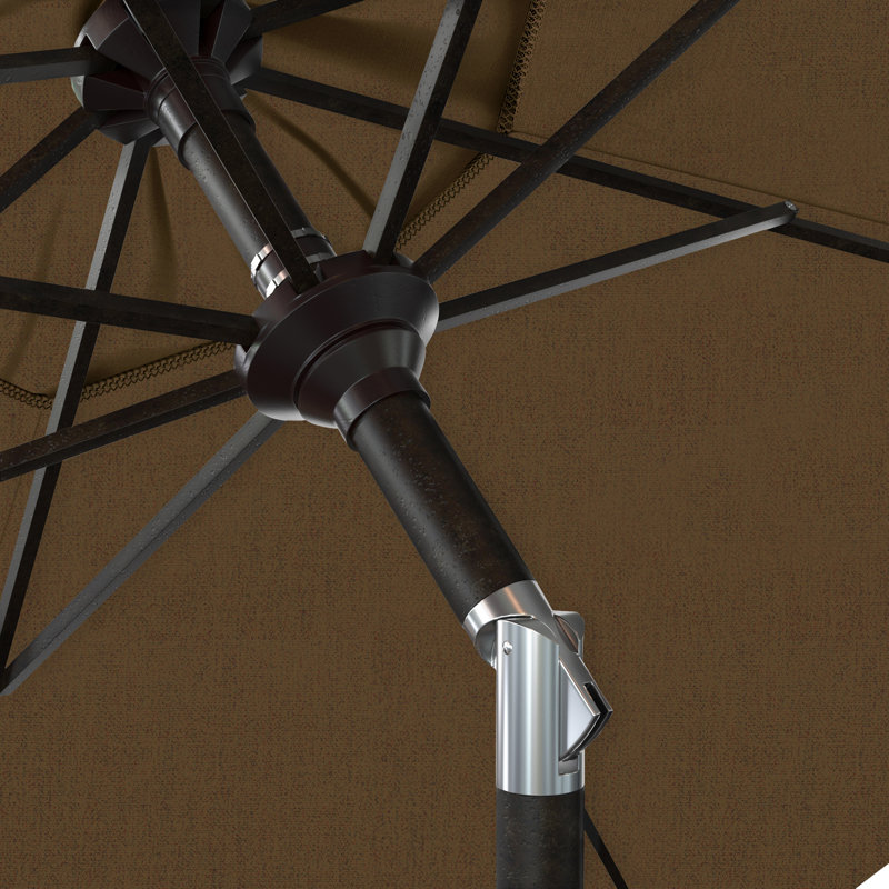 Parasol de marché 108 po Blovice, Sunbrella® teck bruyère
