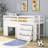 Gigel Kids Twin Loft Bed with Drawers-1887771782