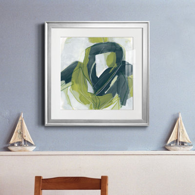 25_Verdigris Motion III - reproduction encadrée de qualité supérieure - prête à être accrochée
