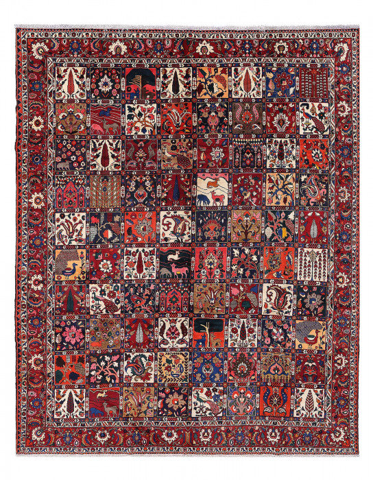 Fine Hand knotted Persian Bakhtiari rug 10'4"X12'9"