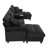 U-Shaped Sofa 116.9" Sectional Sofa Corduroy Upholstered Sofa Couch With Storage Ottomans, Cup Holders And Usb Ports-1907491541
