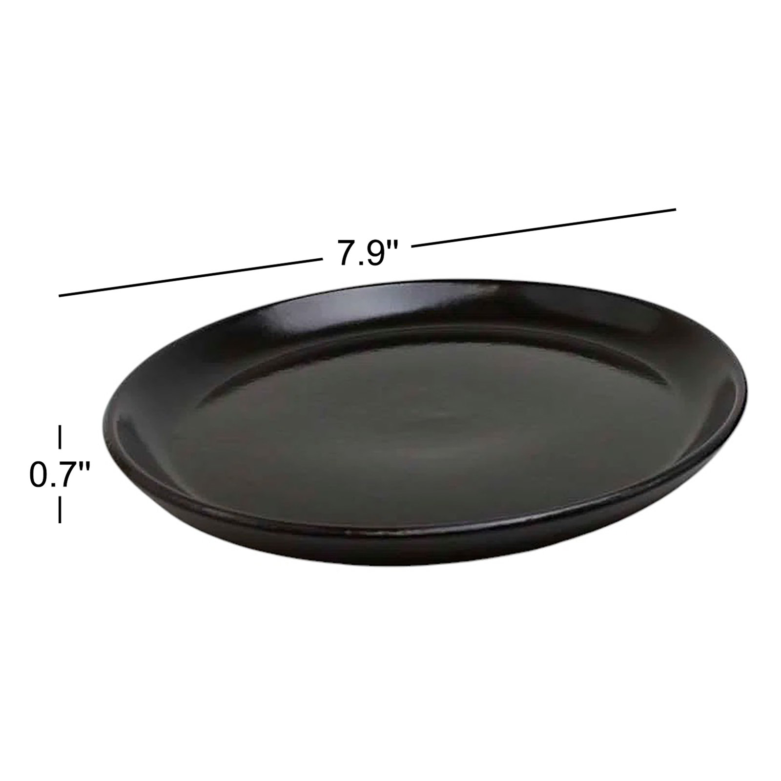 Borgen 8" Salad Plate, Onyx