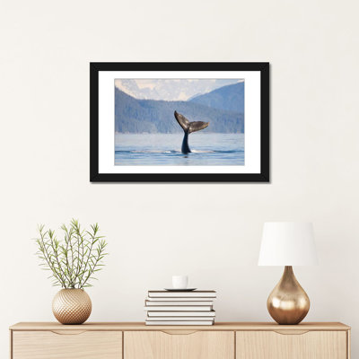 « baleine baleinest molle, icy détroit, alaska, états-unis », reproduction de photo sur toile