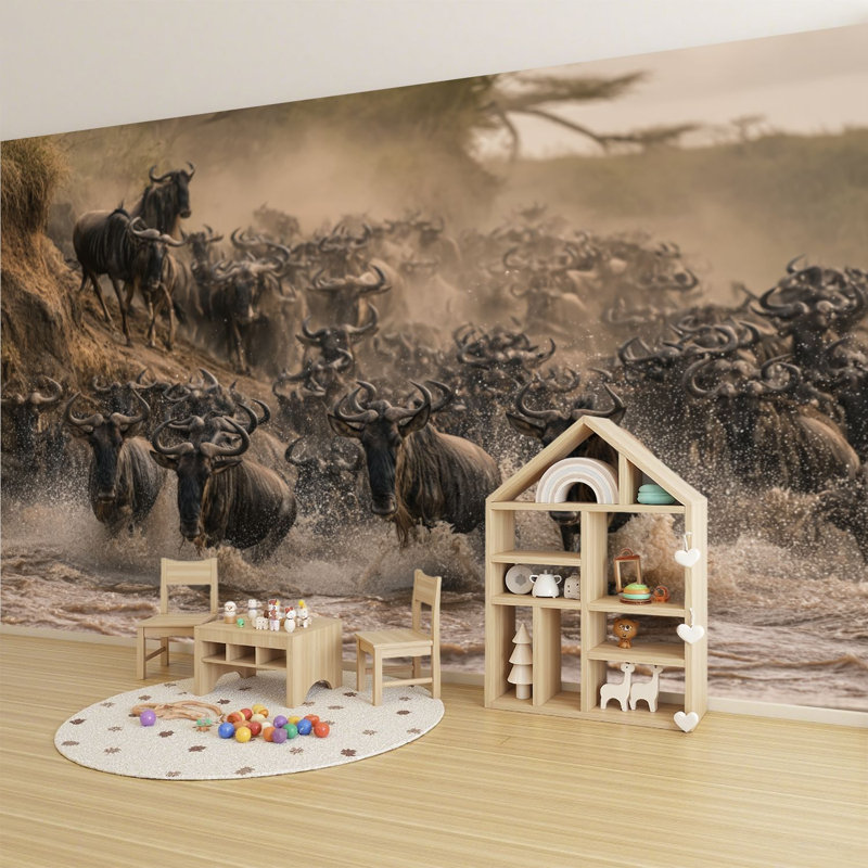 Adhésif mural amovible Peel and Stick, L 68,88 po x l 96 po