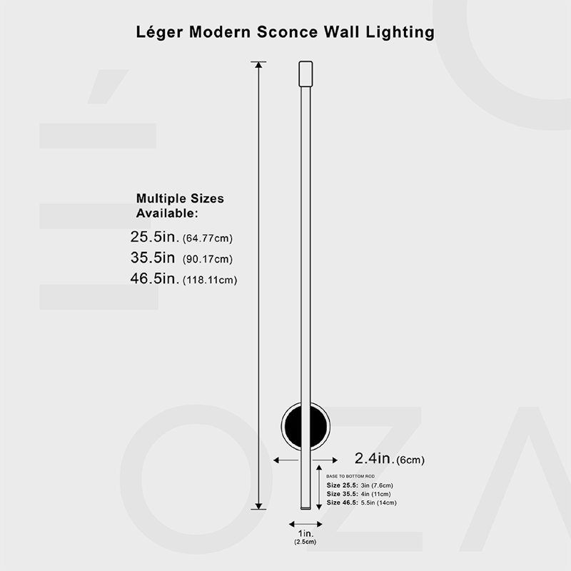 Leger Minimalist Light Sconce, Plug in