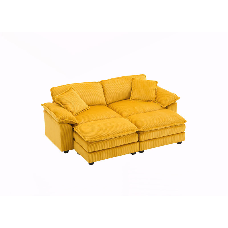Canapé Comfy - siège profond pour le salon, Jaune