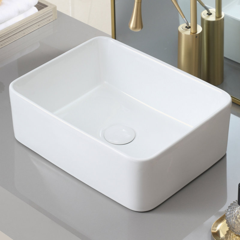 Lavabo de salle de bain Vasser, Blanc
