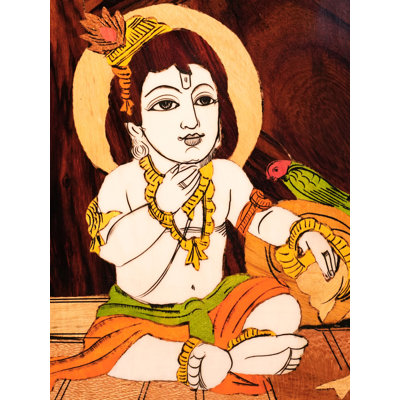 Kallalagar Temple Oil Painting by Gokulam Vijay – 60" x 96" Large Handmade Indian Canvas Art, Traditional Spiritual Wall Décor