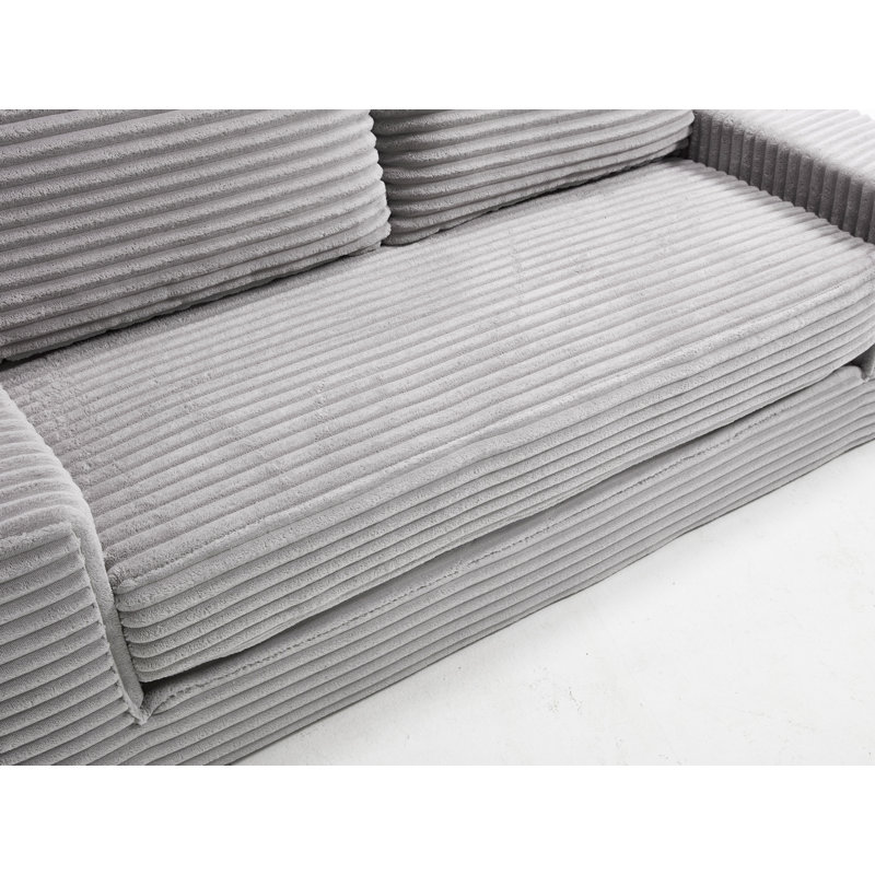 70.8'' Upholstered Sleeper Sofa, Gray