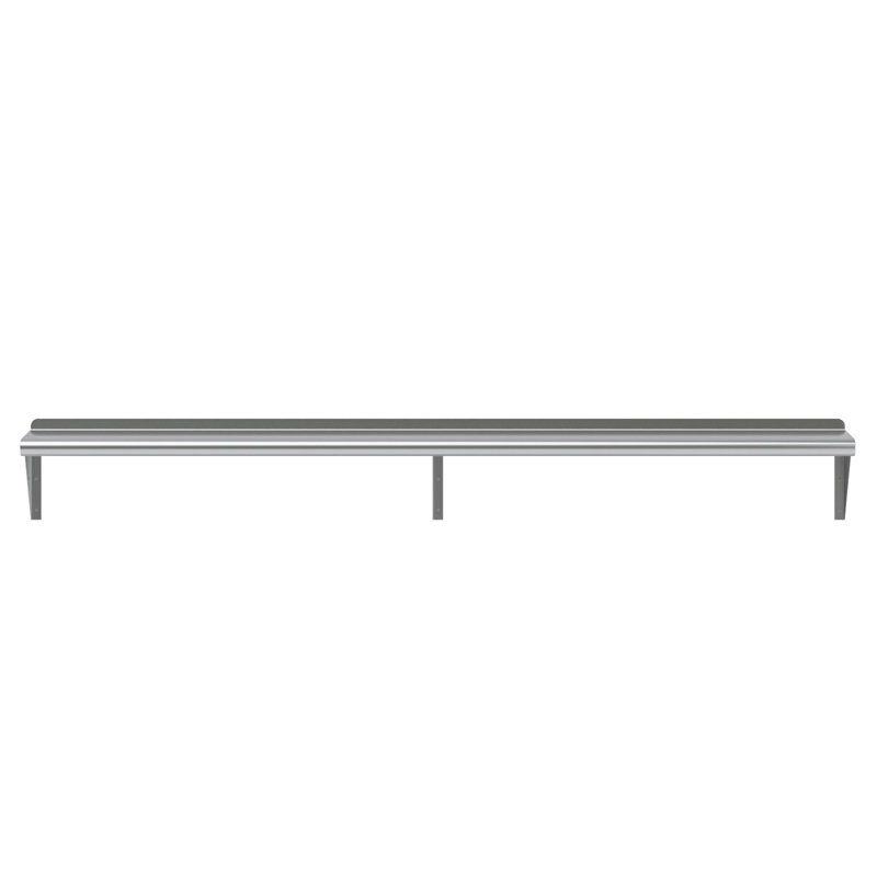 Tablette murale en acier inoxydable 10 po x 72 po