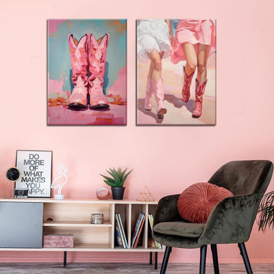 2 Piece Wrapped Canvas Wall Art