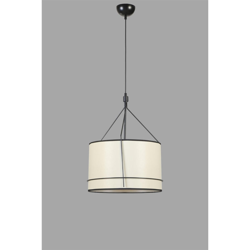 Chandle Chandelier, Black/Cream
