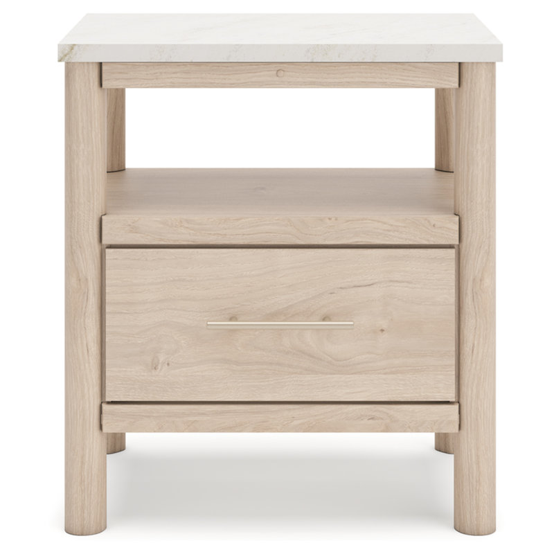 Table de chevet Brenli, Beige