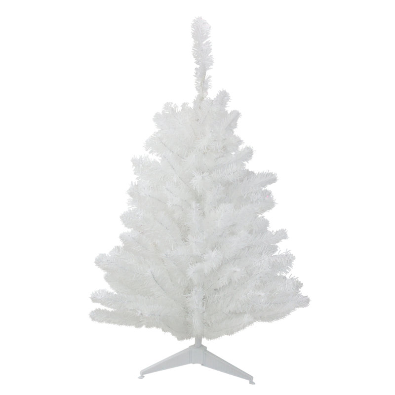 Arbre de Noël artificiel pin blanc neige - non éclairé, H 36 po