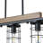 5-Light matte black adjustable iron pendant lamp