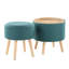 Banc de rangement en tissu Kouta