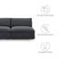Causeuse modulaire sans accoudoirs 2 pièces Commix-109729068