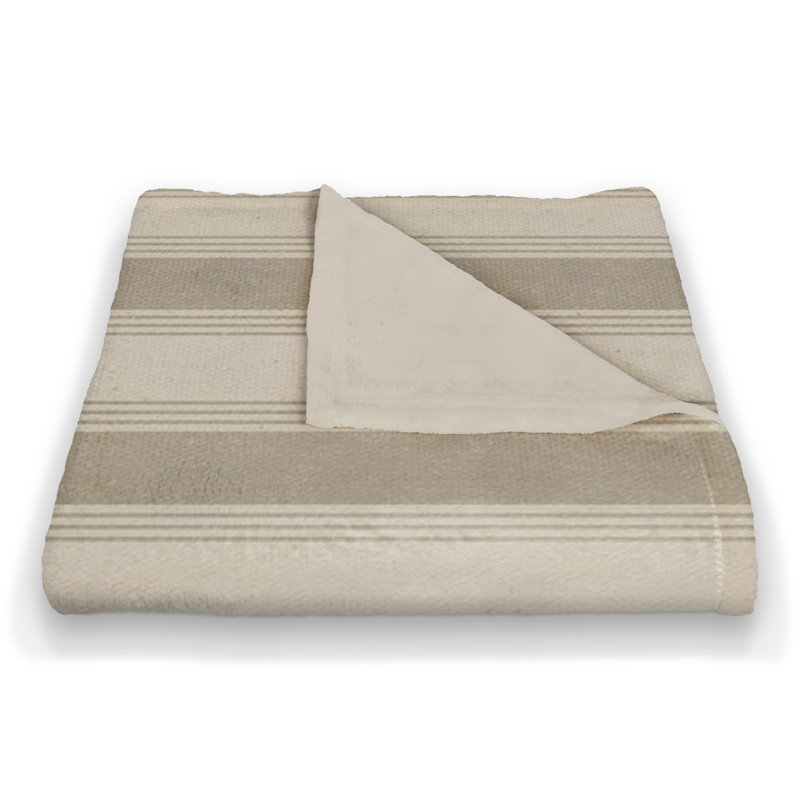 Hand Woven Throw Blanket, Taupe