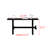 Modern-style solid wood console table-1558868987