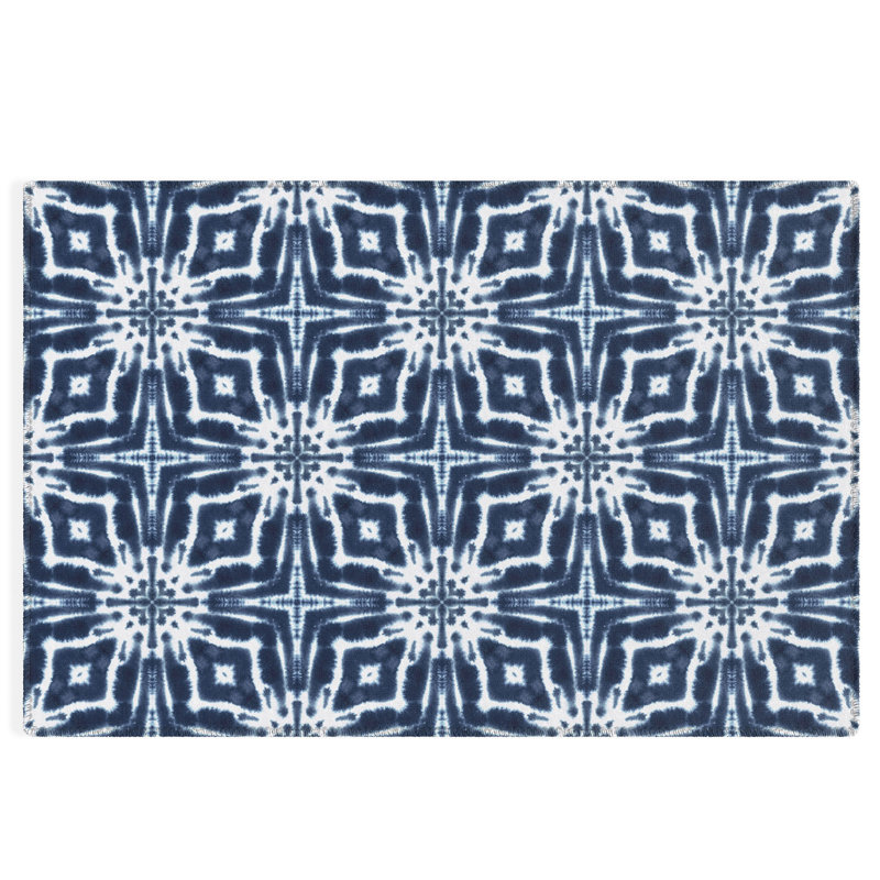 Floral Indoor / Outdoor Rug, Rectangle 4' x 6'