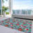 Machine Washable Indoor/Outdoor Christmas Nutcracker Xhevrie Teal Rug-266136633