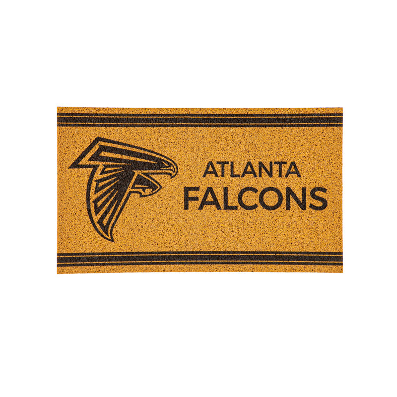 28in. x 16in. NFL Single Color Outdoor Coir Door Mat, Atlanta Falcons
