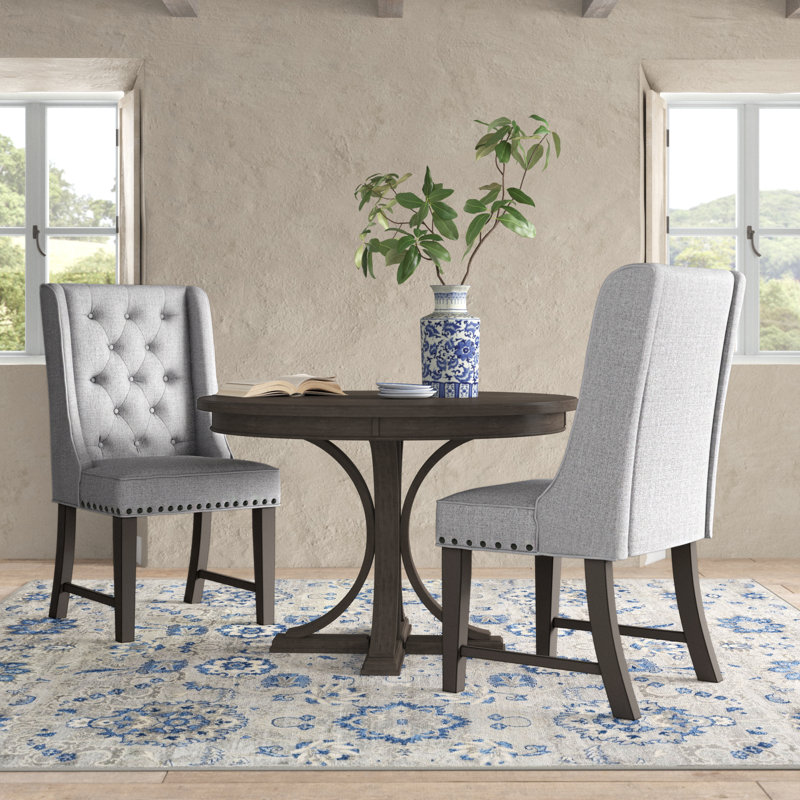 Avel 20'' H Tufted Upholstered Pine Side Chair
