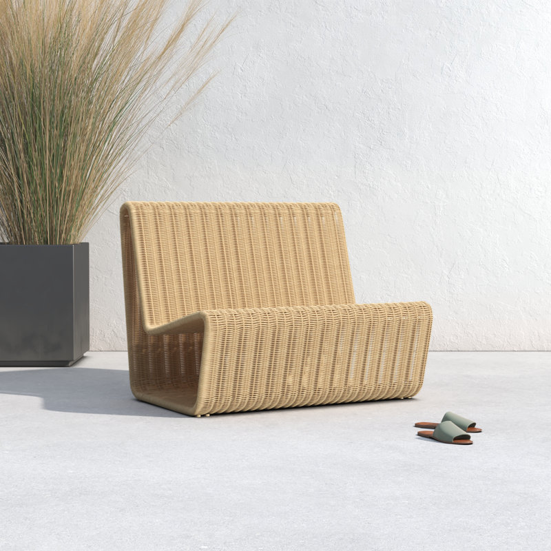 Jimmy Wicker Adirondack Chair, Natural