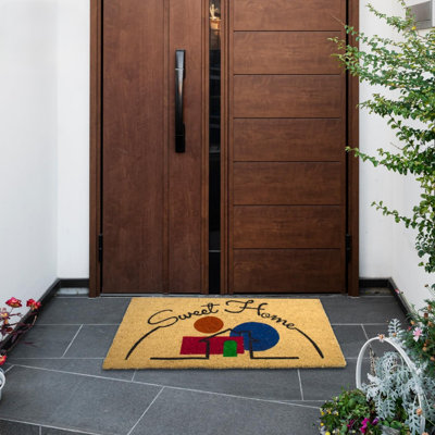 Non-Slip Geometric Doormat