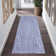 Braided Printed Texture Machine Washable Rug with Rubber Backing for Living Room Non-Slip Dining Room Rug Easy-Cleaning Floor Carpet for Bedroom