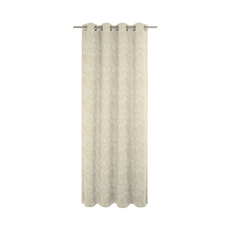 Micheal Pencil Pleat Opaque Curtains, 145cm Width x 145cm Drop, Natural