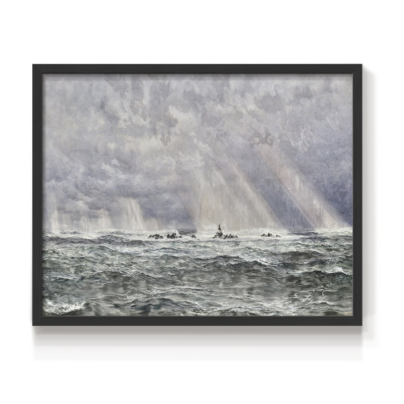 Paysages rétro - DCCXCVI - Reproduction encadrée - Restickable, Noir, H 16 po x l 20 po