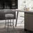 Ewura Swivel Armless Counter/Barstool in Metal with Faux Leather-1989085882-1989085881