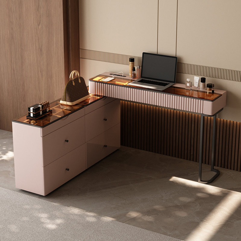 Dressing Table , Black/Gold