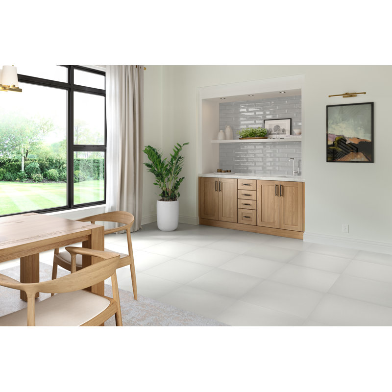 Raku 3 In. X 12 In. Glossy Ceramic Wall Tile (6.3 Sq. Ft./Case), Silver 