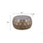 Table basse ronde en aluminium 32 po