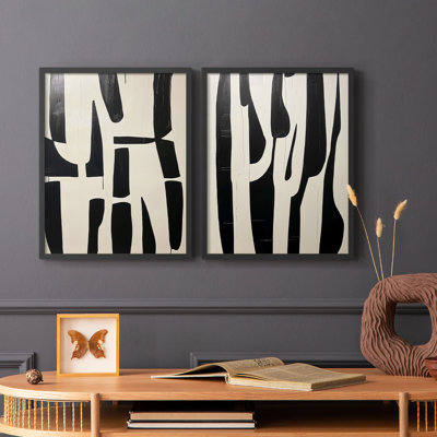 ABSTRACT Series DCXCII - Reproduction encadrée de qualité supérieure - prête à être accrochée - aucun clou requis - aucun clou requis