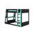 Full Size Wooden Gaming Bunk Bed With Desk,Two Storage Shelves,USB And LED Light-1436030257-1436030262