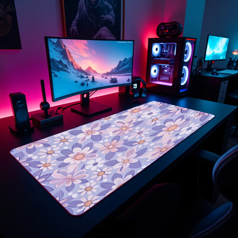 Polyester Desk Pad, 14.4x12.1