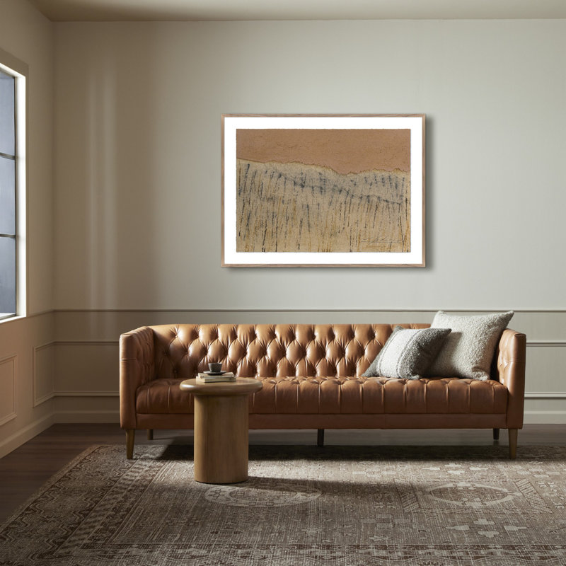 No. 17 Print by Valeria Sidanez, Rustic Walnut Canvas Floater Framed, 24" H x 32" W