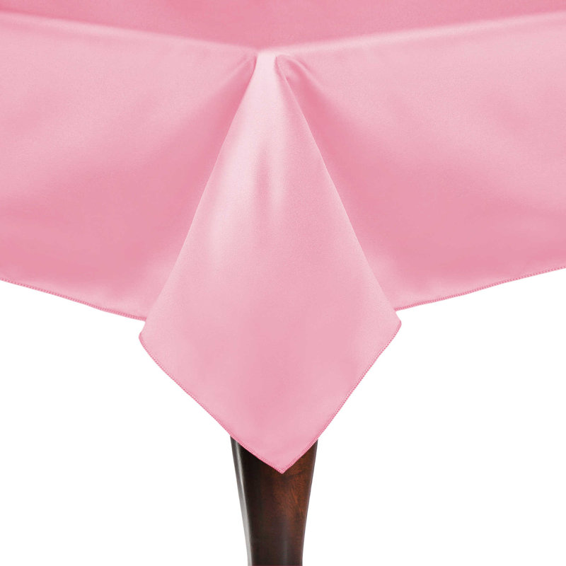 Ultimate Textile Rectangular Tablecloth, 108" x 72", Peppermint Pink, 5
