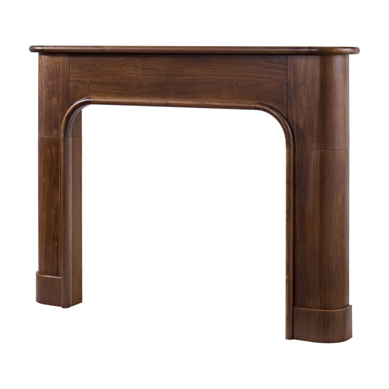 Willow Bend Wood Fireplace Mantel, Matte Clear Stain, 80"