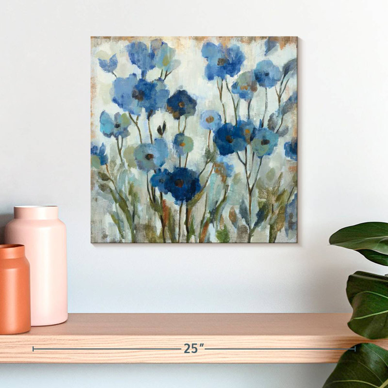 Abstracted Floral In Blue III