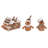 The Holiday Aisle® Polyester 11.02 in. Multicolor Christmas Plush Gingerbread Ornaments In Crate Set of 12